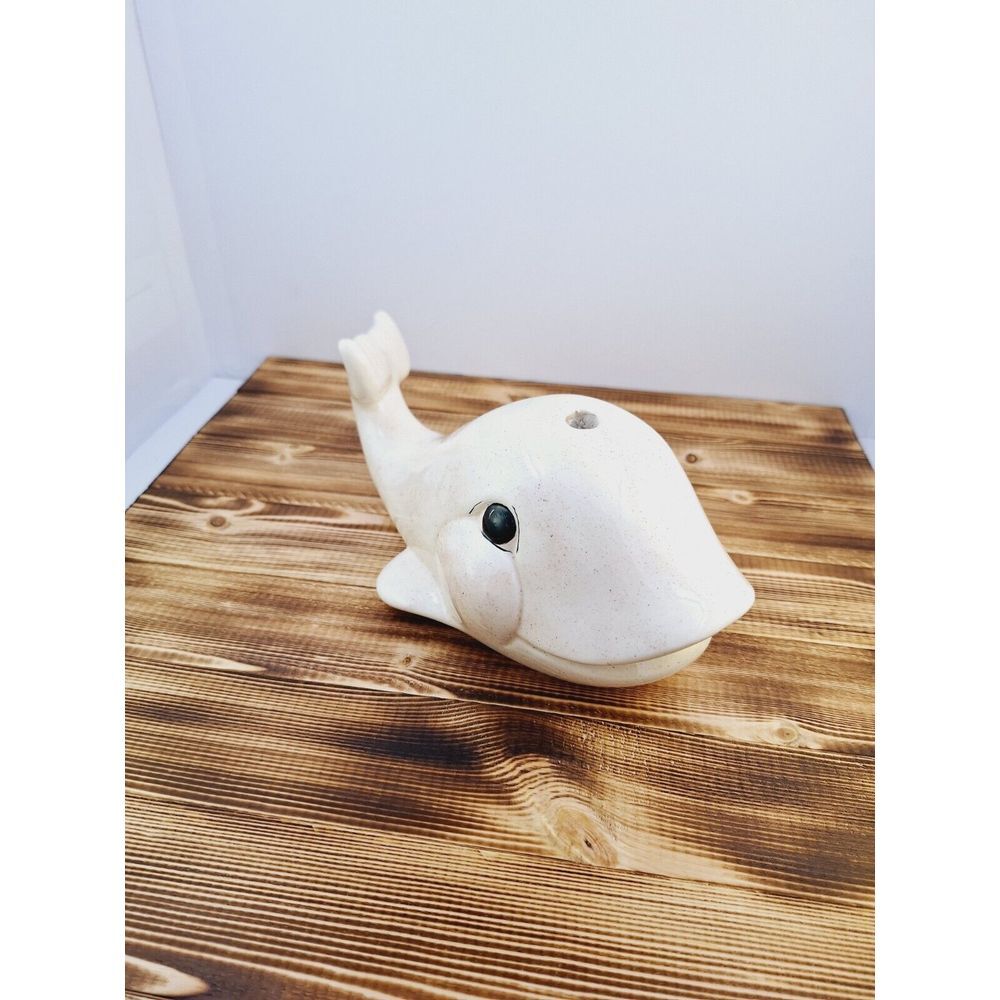 Hobbiest Ceramic Smiling Grey Whale 12" Longโ Decor